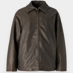 BDG Leather Zip-Front Jacket!